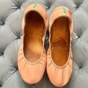 Blush patent Tieks! Soles completely redone